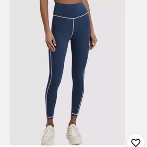 WeWoreWhat Corset Leggings Navy Blue High Waist Leggings Medium